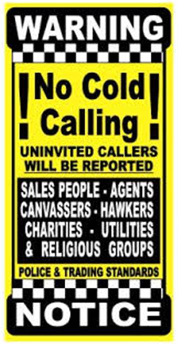  - Would you like Ashendon to become a No Cold Calling Zone?
