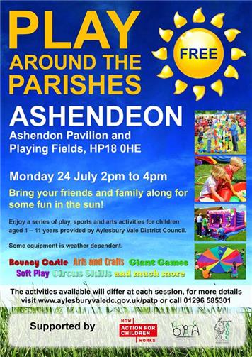  - Play Around the Parishes - Monday 24th July from 2-4pm